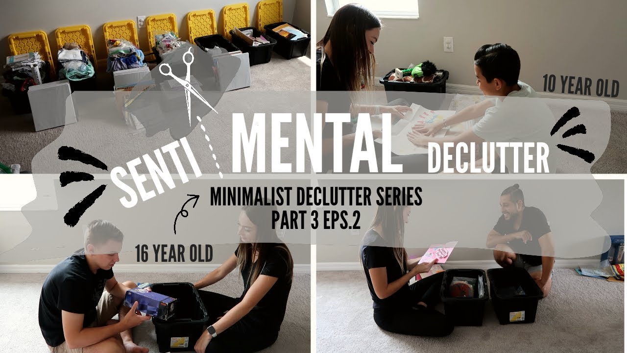Minimalist Declutter Series Part 3 Eps 2 | Decluttering With Kids | Sentimental Items | #minimalist