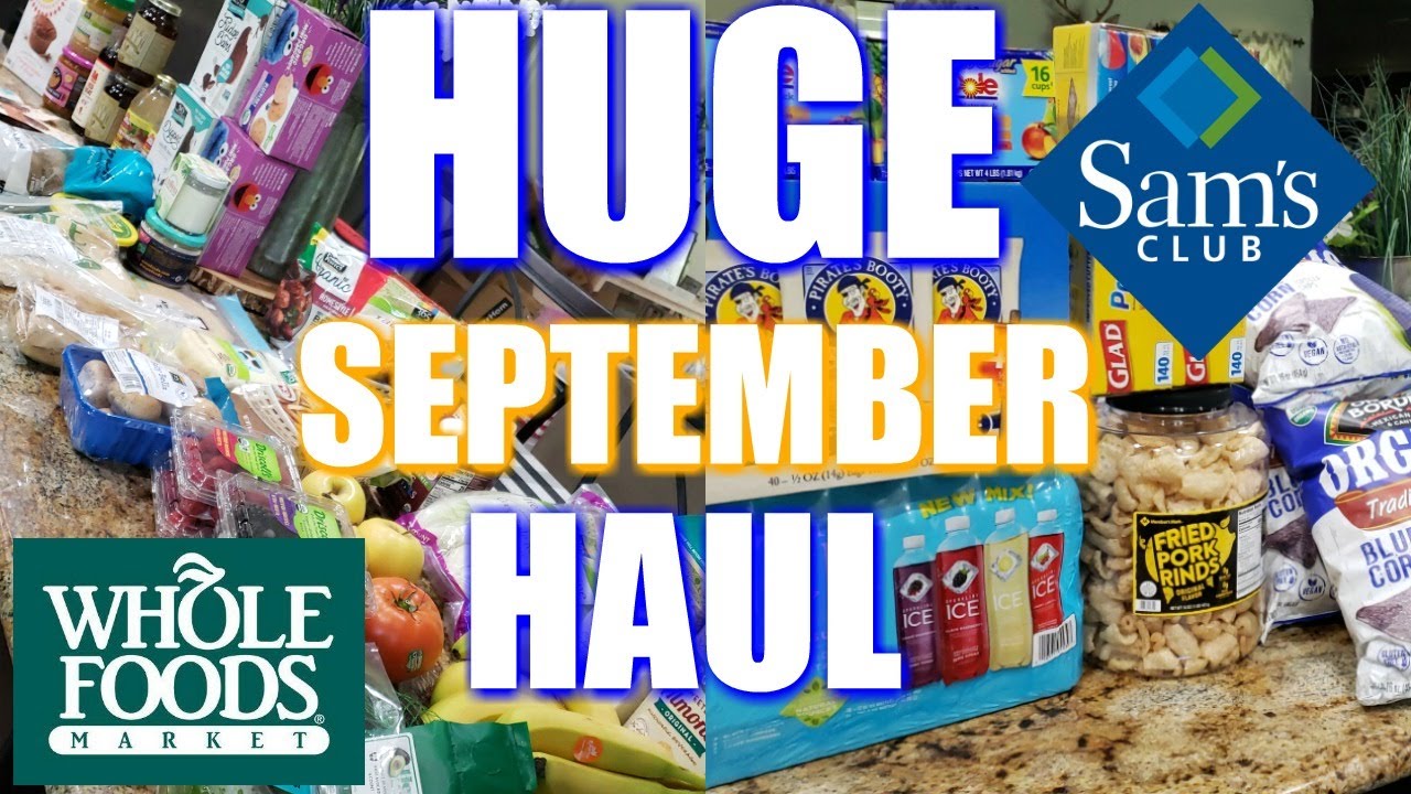 SAMS CLUB HAUL+WHOLE FOODS GROCERY HAUL | NICOLE BURGESS