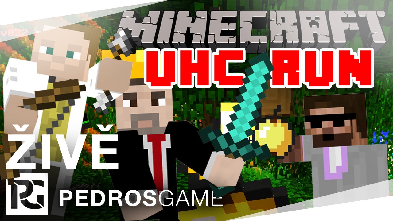 Pedro, House, GEJMR a Jirka | E37 - UHC RUN | Minecraft minihry | PC CZ/SK | 1080p