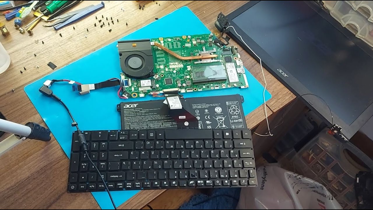 Replacing the keyboard on a laptop Acer Aspire 3 A315-41 (N17C4)