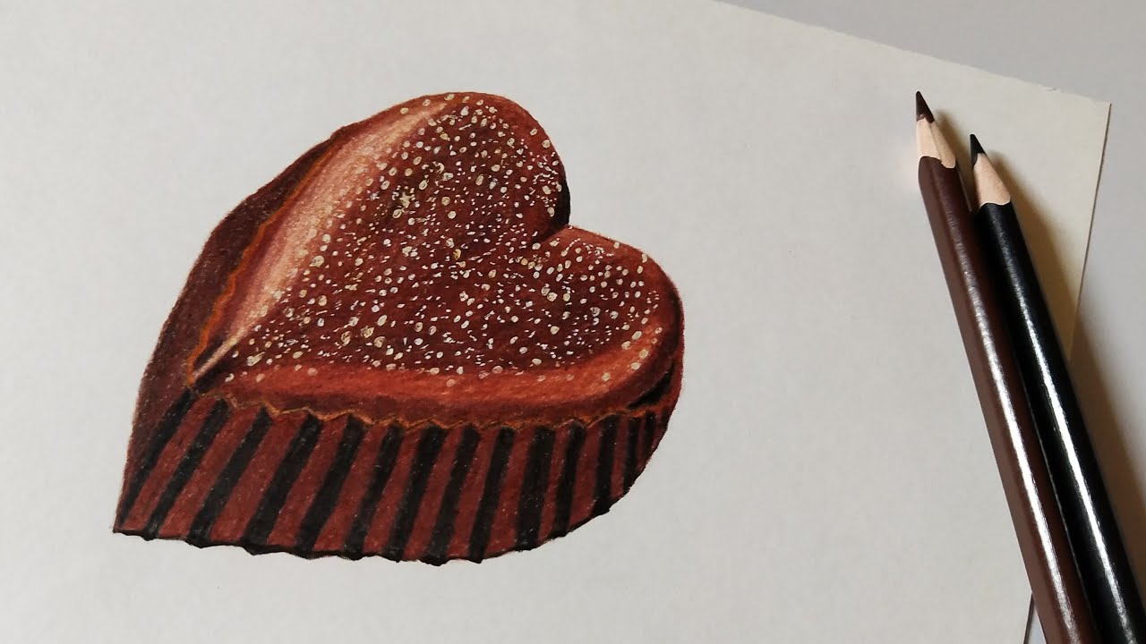 How To Draw a Chocolate: Realistic Drawing with Colored Pencils