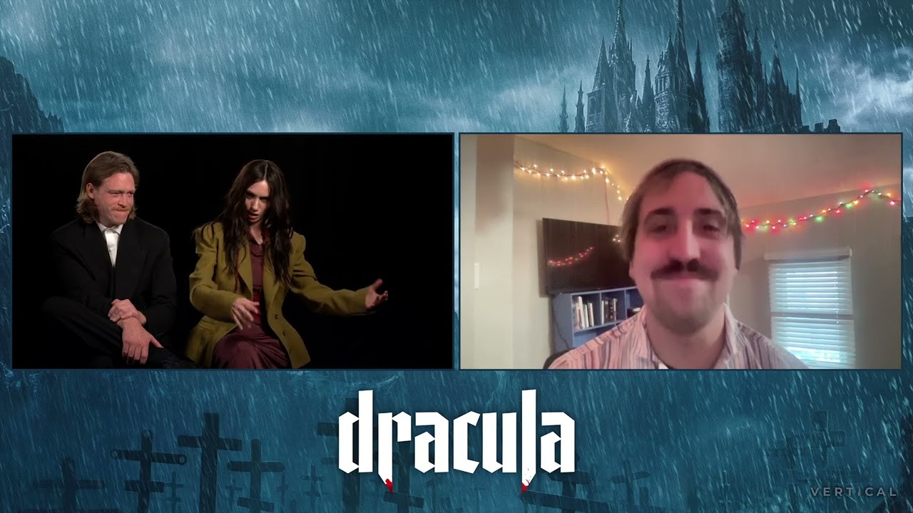 Caleb Landry Jones & Zoë Bleu Talk Luc Besson's Dracula 2026 | Interview
