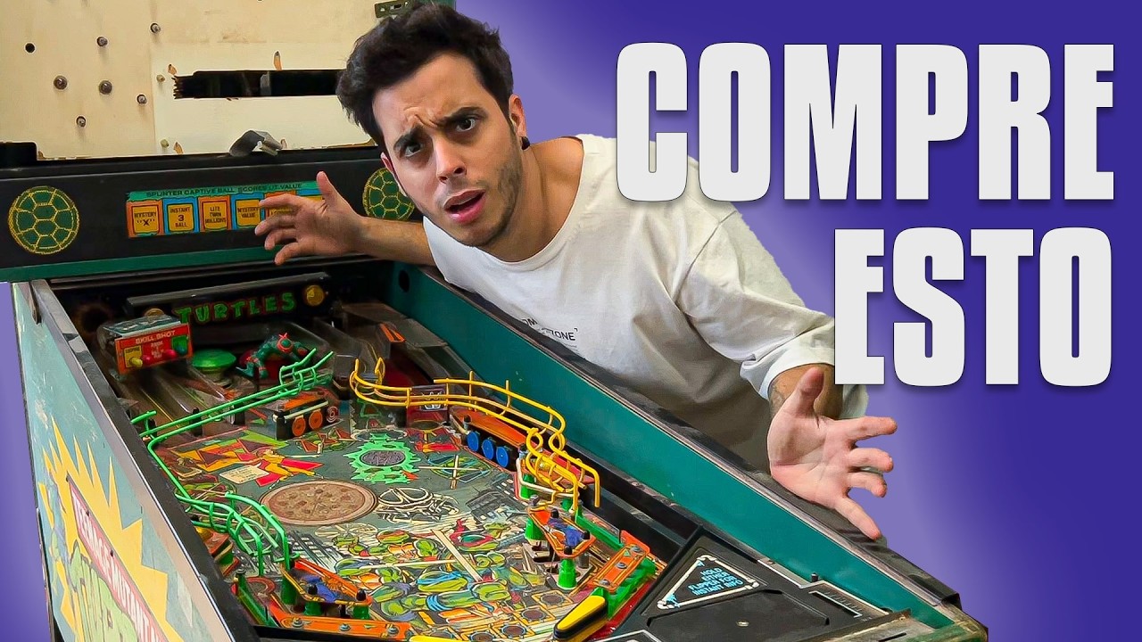 Compre un PINBALL de más de 30 AÑOS, esto pasó.