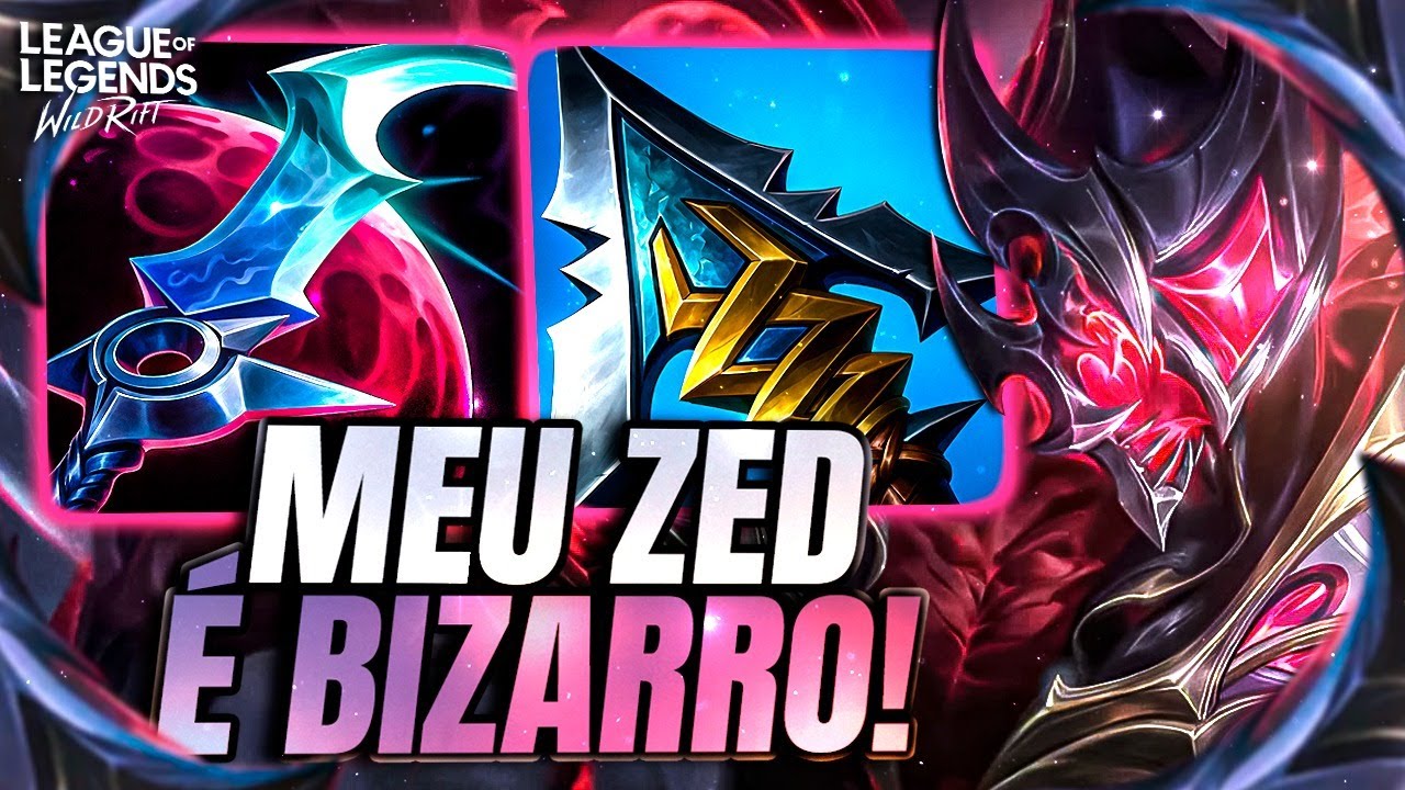 O QUE EU FIZ NESSA PARTIDA DE ZED FOI BIZARRO, HISTÓRICO!| (duo @emerok) | LoL Wild Rift