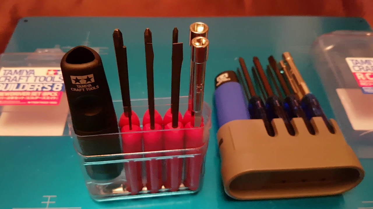Tamiya Craft Tools 74023 Builder's 8 Screwdrivers Set & 74085 R/C Tool Set
