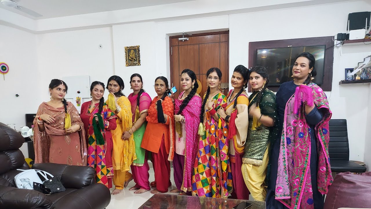 Kitty Party with #PunjabiTheme At my house 💒 आप भी मेरे साथ इंजॉय कीजिए💃#Dance#Games#Party😍🥰