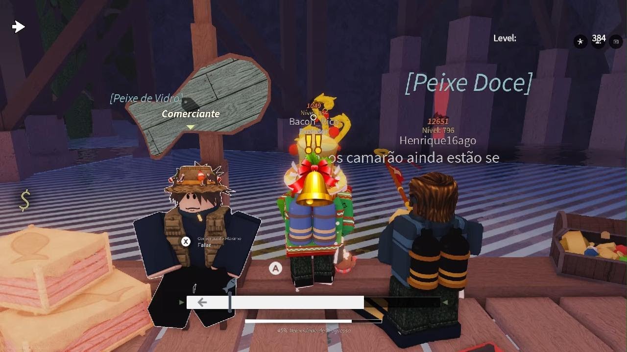Tentando pegar o nível 1000 no Fisch PT15