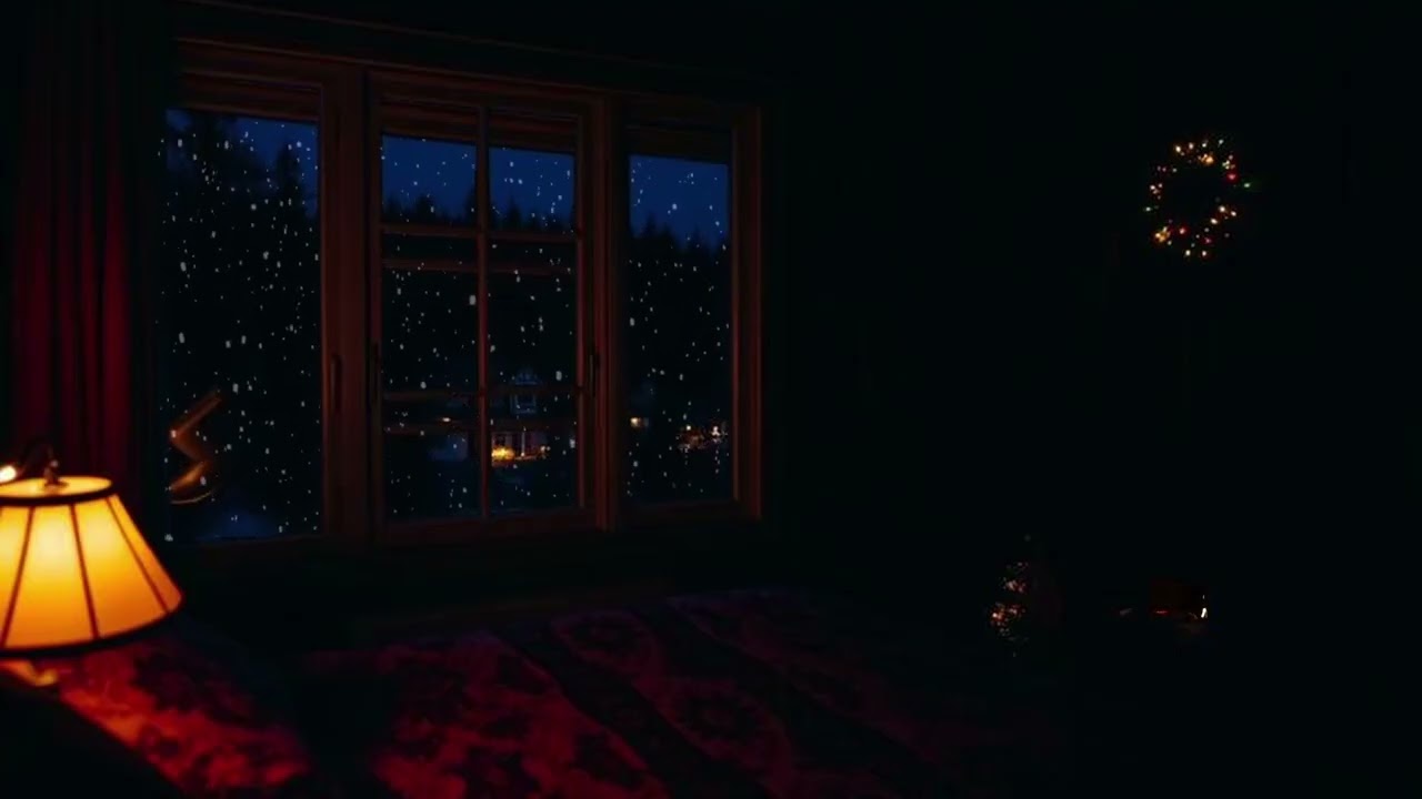 Resting Curtains - Fireplace for Sleep - No Sound