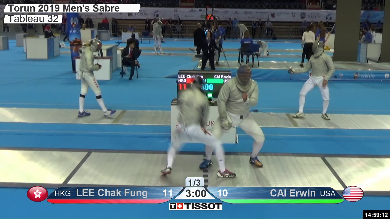 2019 228 T32 01 M S Individual Torun POL WCH BLUE CAI USA vs LEE HKG