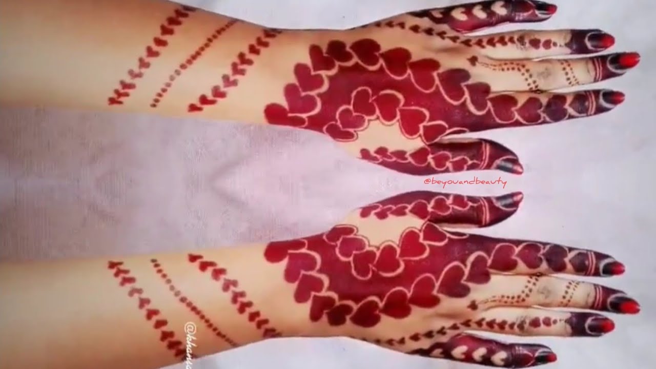 Most Beautiful 💓 Heart Mehndi Henna Design | Golecha Henna |  मेहंदी डिजाइन |  @Be you and beauty