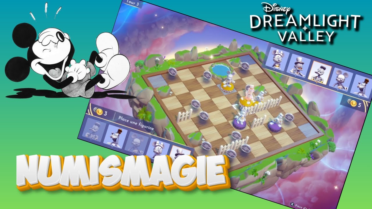 Disney Dreamlight Valley | jeu Numismagie ♟️ Déblocage de Rémy 🐭 je me fais battre par Mickey 🤣