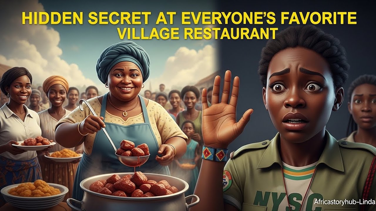 HIDDEN SECRET AT EVERYONE’S FAVORITE VILLAGE RESTAURANT #tales #africafolktales  #storytelling 