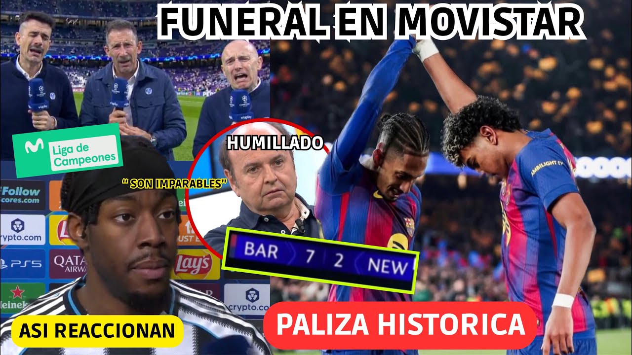 💥 PALIZA HISTORICA del BARÇA y ASI REACCIONAN! FUNERAL EN MOVISTAR y JUANMA QUEDA HUMILLADO