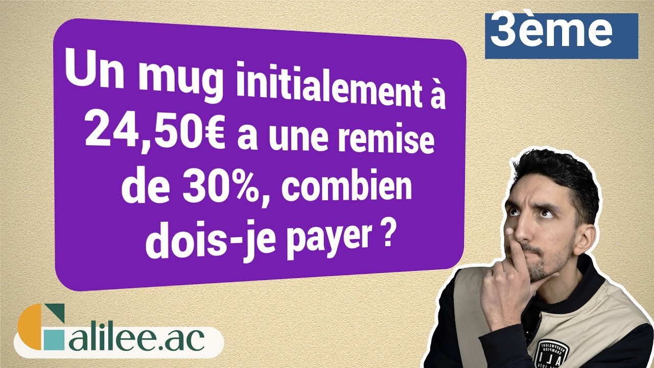 VALEUR après une DIMINUTION -  Exercice Corrigé - Maths Troisième