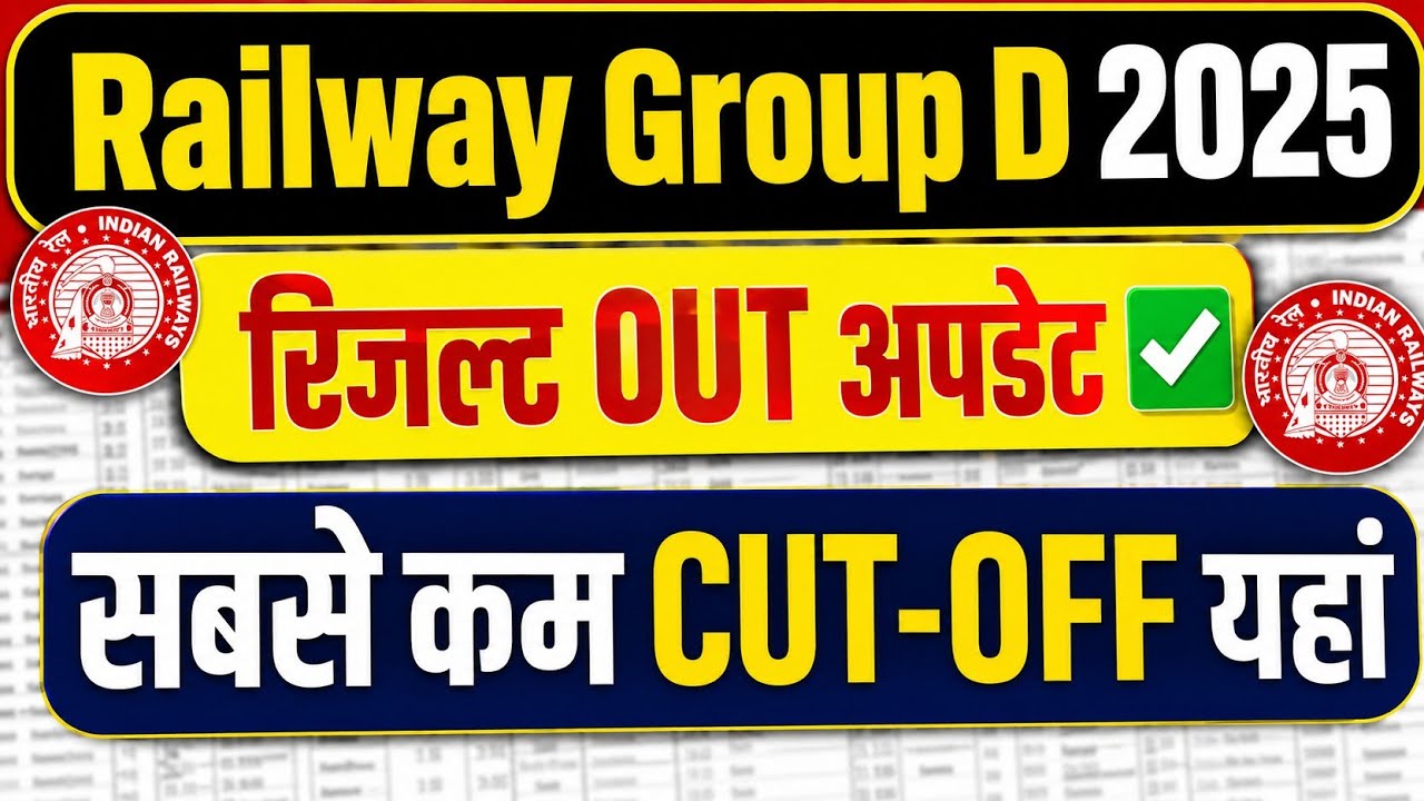 Group D 2025 Result ✅ | Railway Group d Result and Cut off | Group d expected Cut off 2025