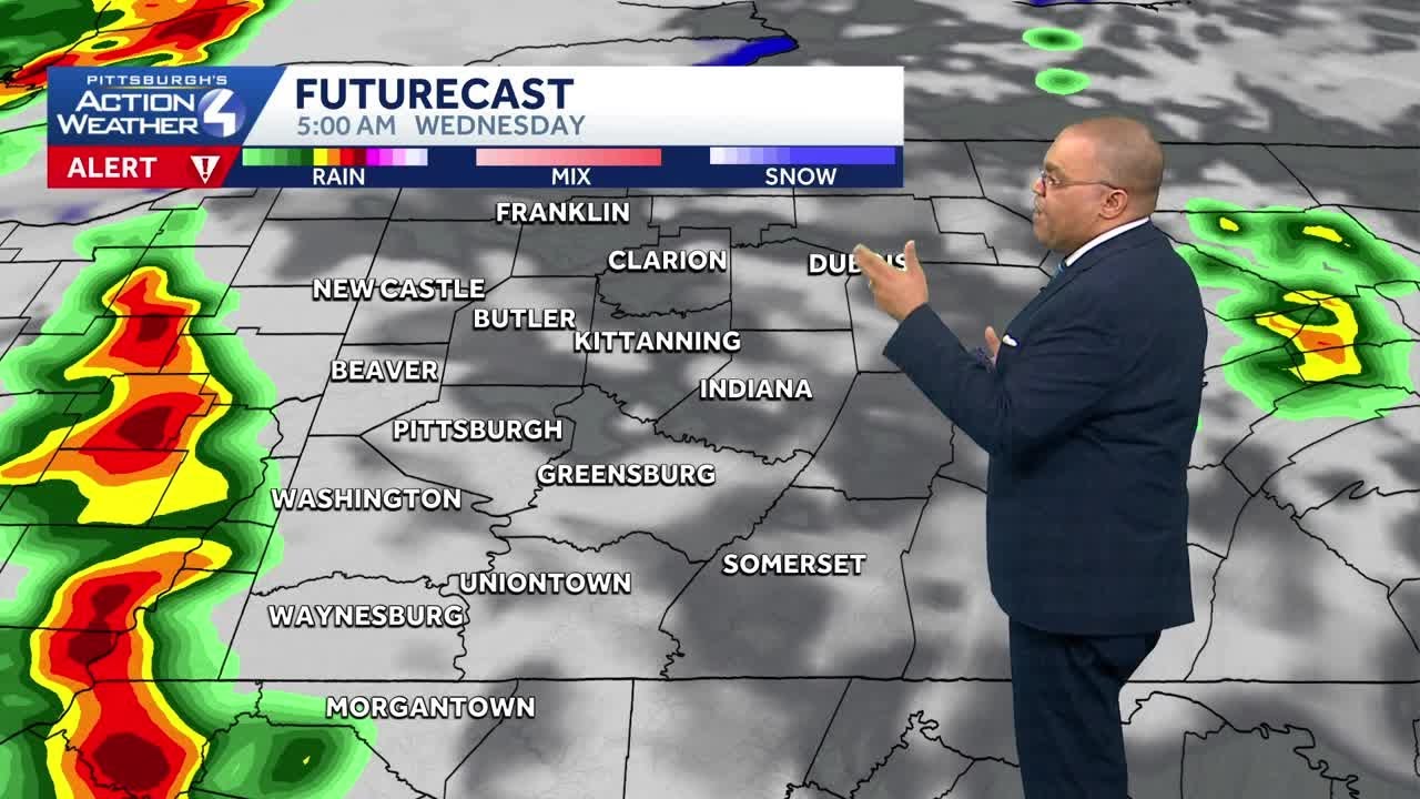 March 10 Forecast: Rain and strong storms Wednesday in Western PA