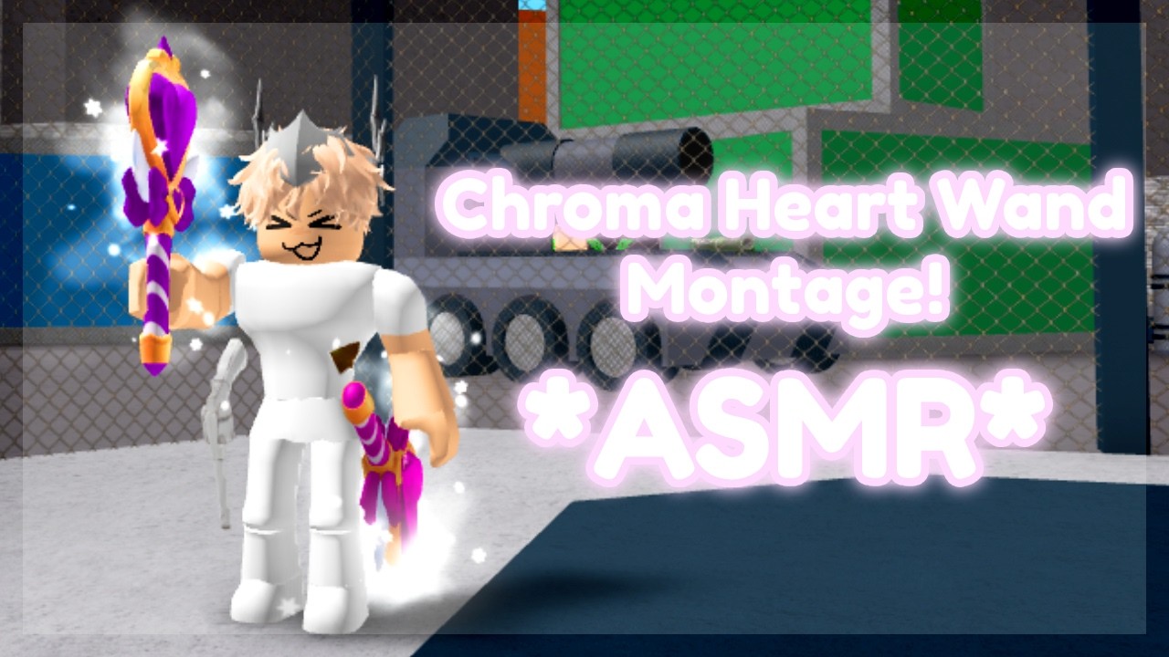 CHROMA HEART WAND MM2 Montage! + Keyboard ASMR! (Murder Mystery 2)
