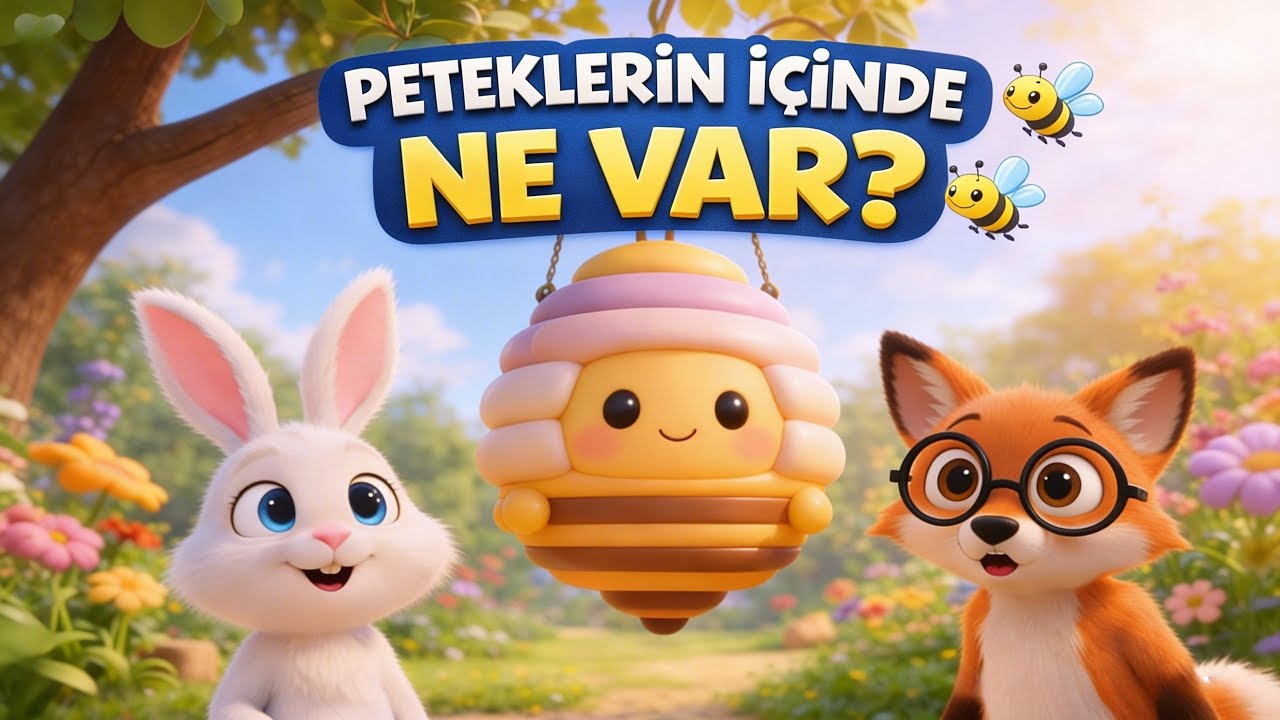 Arılar Balı Nasıl Yapar? 🍯 Pamuk ve Gezgin Merak Ediyor!