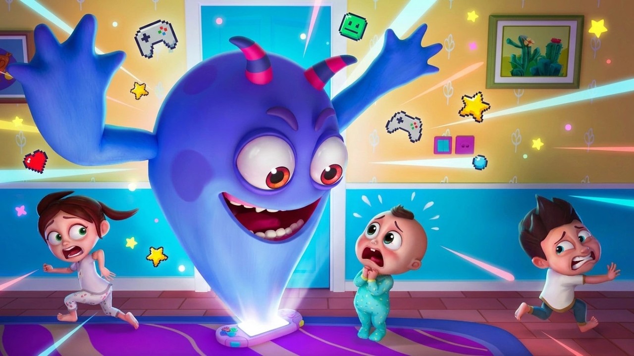 Videogiochi notte e giorno 🎮😨 Non esagerare mai! Compilation di canzoni educative per bambini