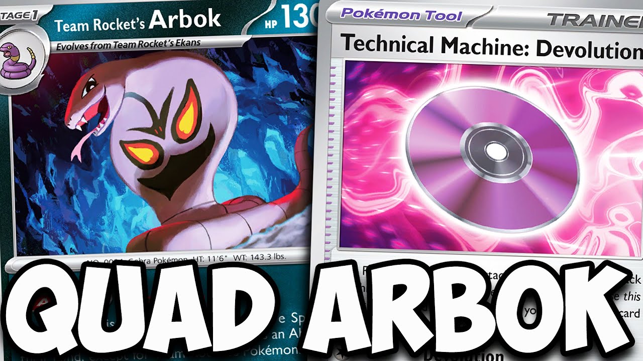 Моя злая колода QUAD Arbok заставляет противника сдаться!