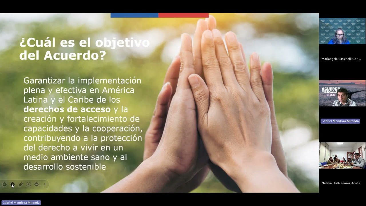 Sesión de constitución Gobernanza Regional de Escazú, Región de Atacama