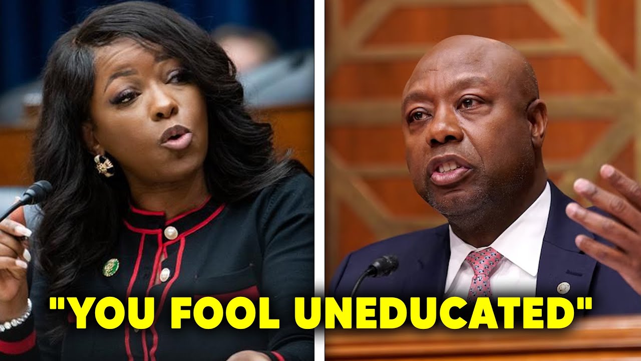 Jasmine Crockett Shuts Down Tim Scott on Live TV with a Brutal Clapback — Crowd Left Speechless!”