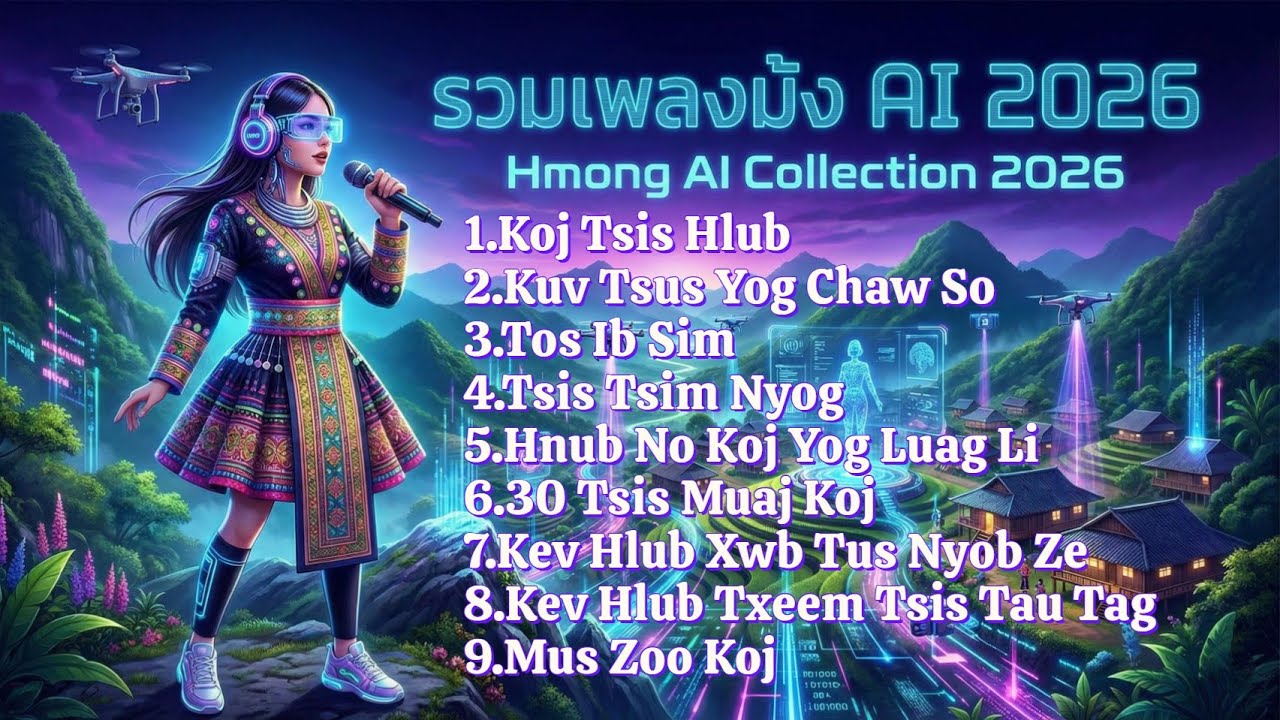 รวมเพลงม้ง AI 2026 #NkaujAI #hmongmusic #hmong #nkaujhmoob #nkauj2026 #เพลงม้ง2026 #เพลงม้งAI