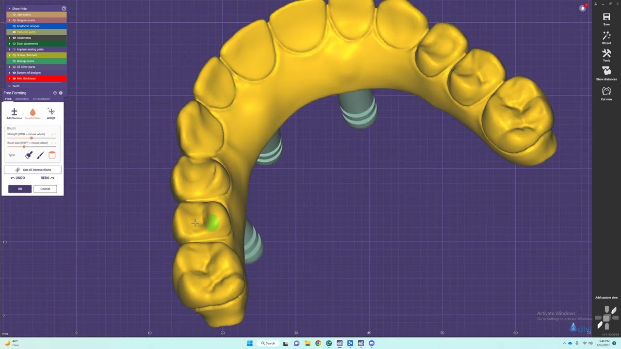 Full Arch Copymill - Angled Screw Channel