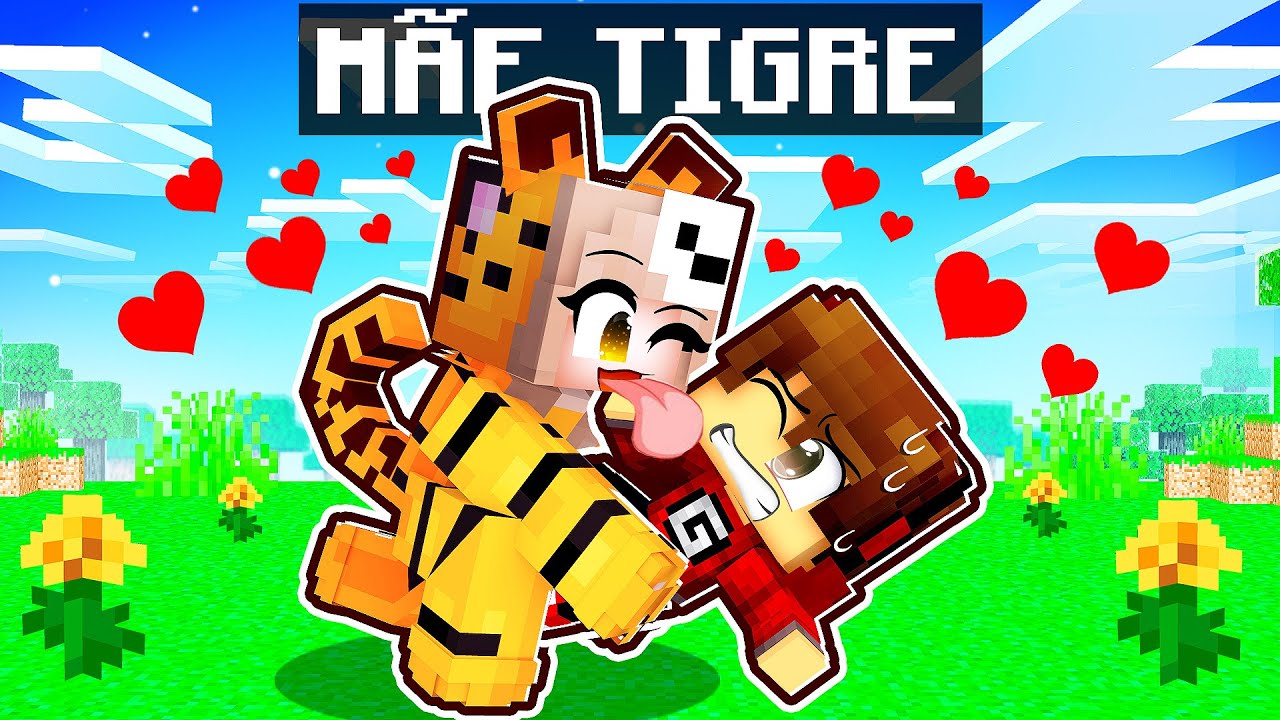 GUIHH tem UMA MÃE TIGRE no Minecraft