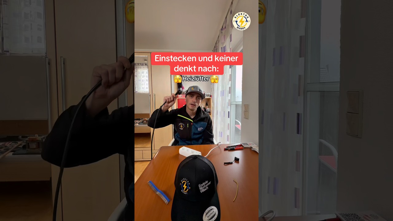 Heizl&uuml;fter + Mehrfachsteckdose = Brandgefahr