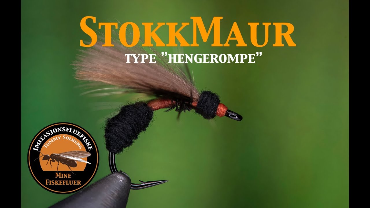Stokkmaur, vingemaur med hønehackle og cdc Type 