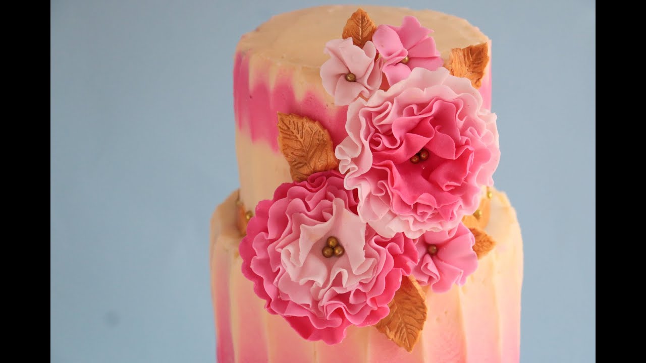 Ruffle Flower Cake Tutorial- Rosie's Dessert Spot