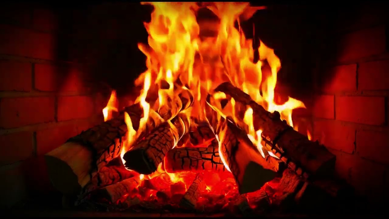Crackling Fireplace Sounds | Cozy Winter Night Ambience