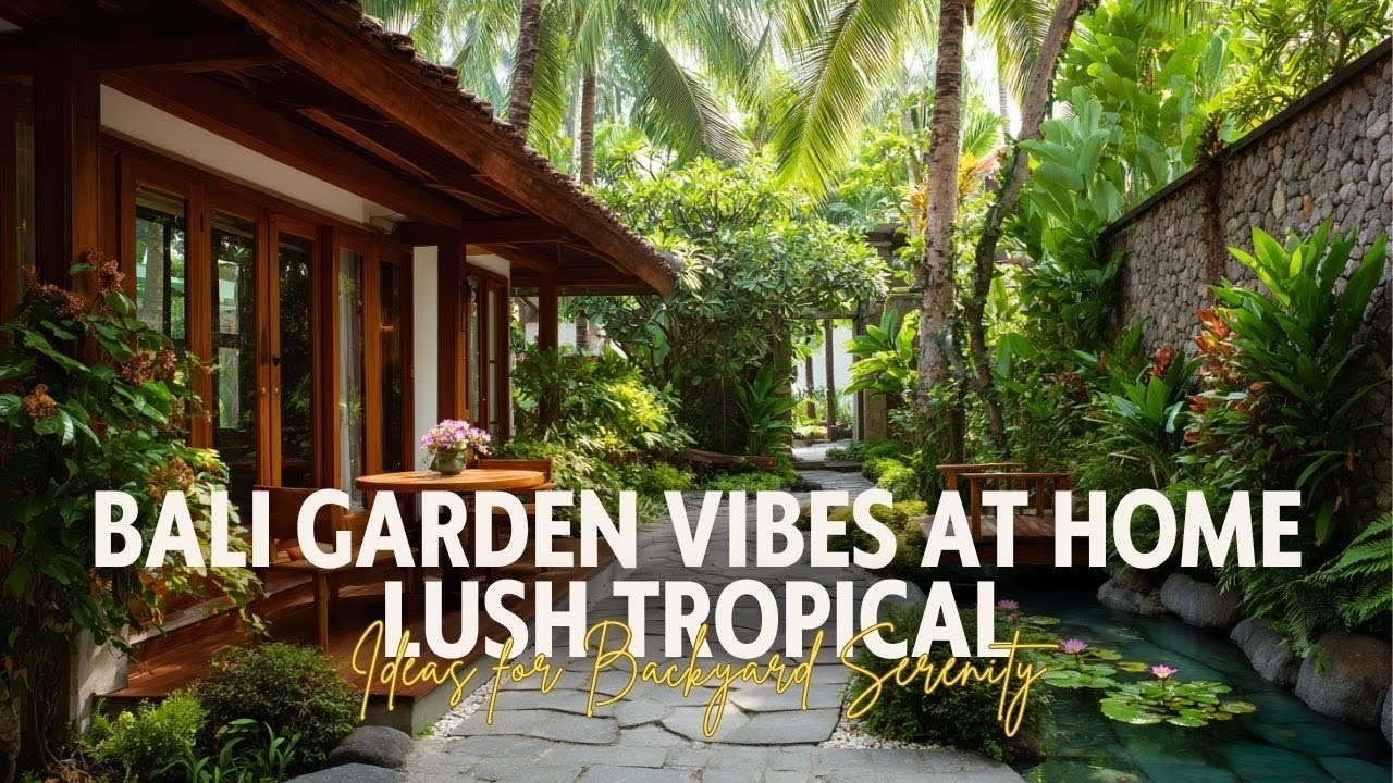 Bali Garden Vibes at Home Lush Tropical Ideas for Backyard Serenity