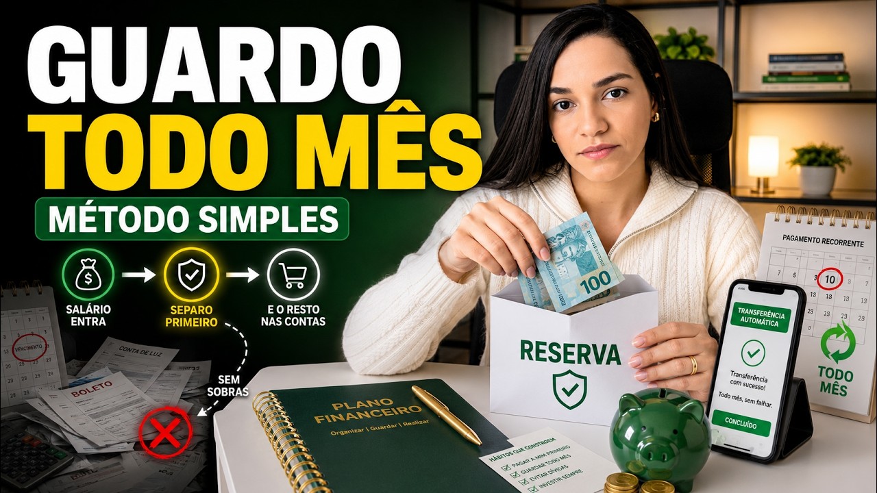 Como guardar dinheiro em 2026? Método simples e comprovado! 💰