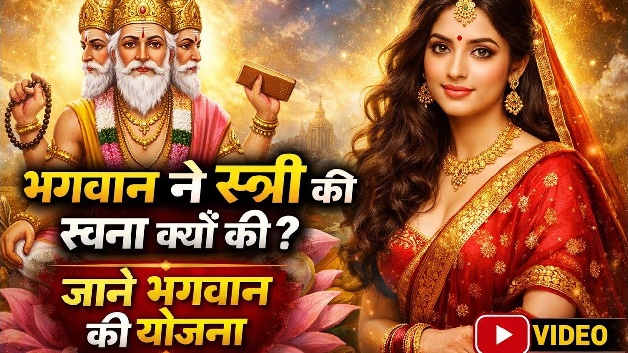 भगवान ने स्त्री की रचना क्यों की थी। स्त्री को बनाने की क्या योजना थी आज जानेंगे इस वीडियो में।