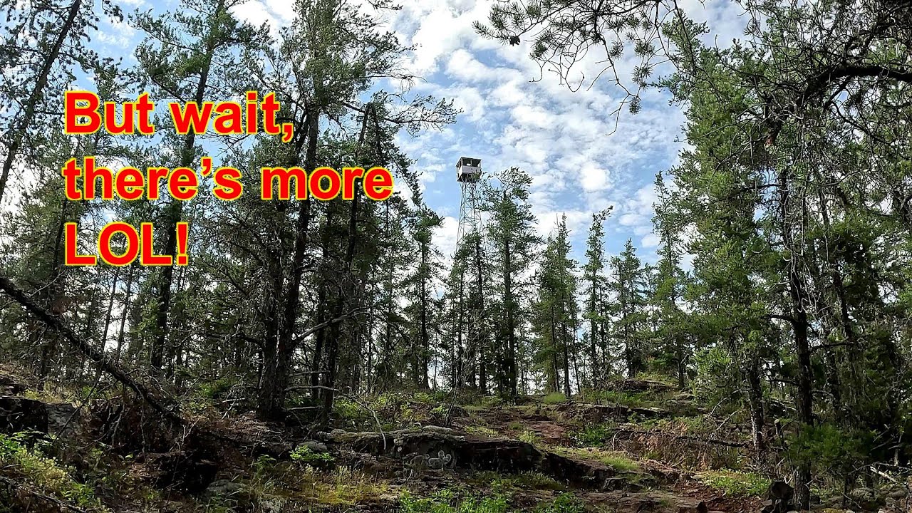 Abandoned Fire Tower with original Watchman Cabin from 1928 Northern Ontario Explore