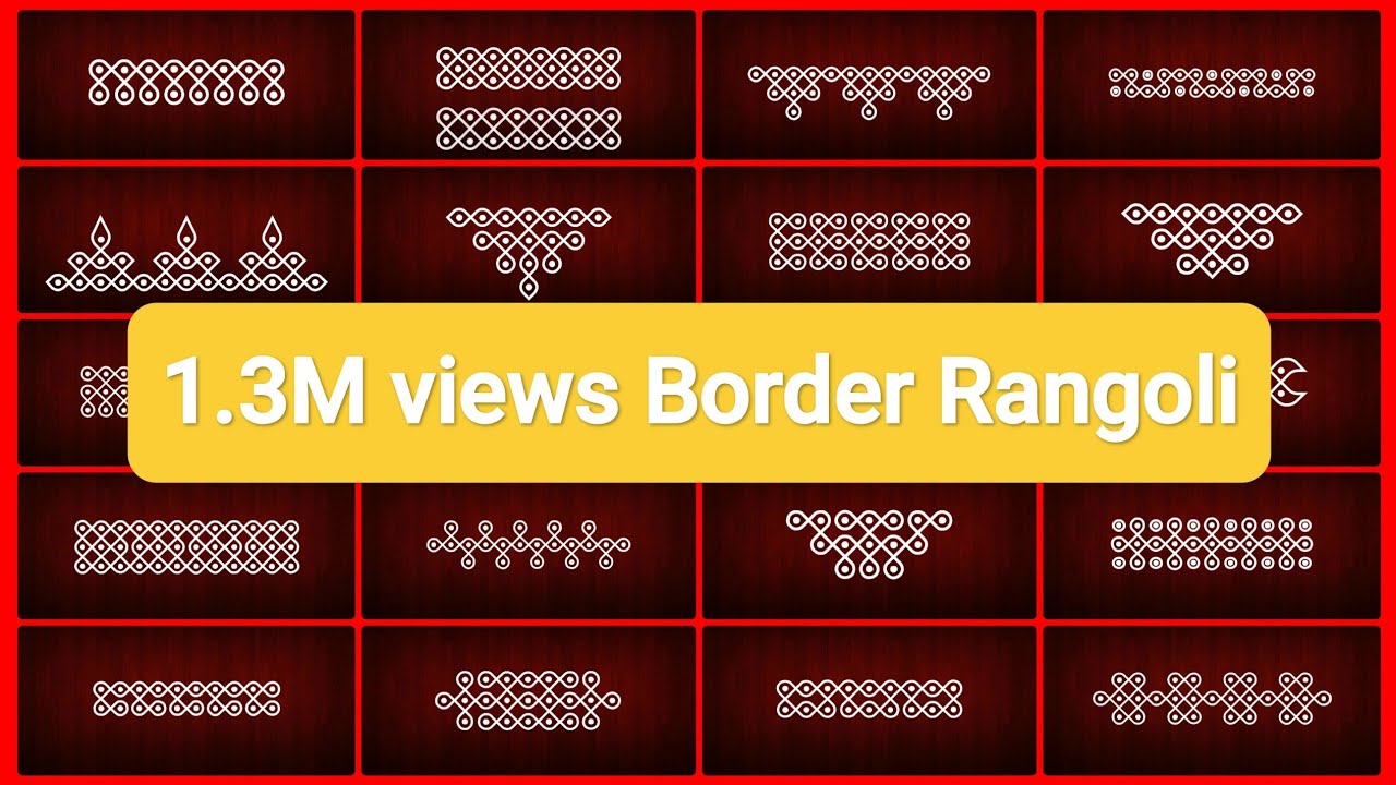 30Days Easy Border Rangoli with Dots#rangoli #kolam #muggulu #youtube #video  @MEGHLAXMI-RANGOLI#29