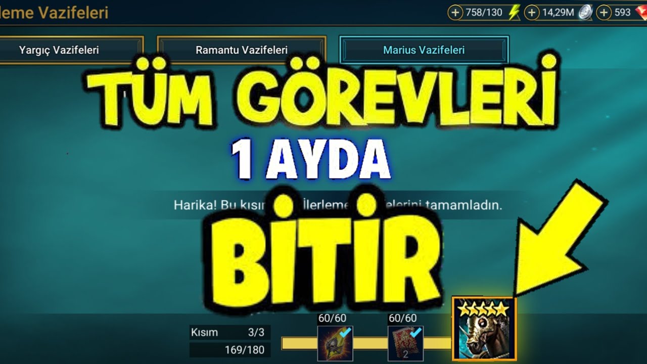 Marius GÖREVİNİ NASIL HIZLI YAPARIZ  | RAID Shadow Legends Türkçe