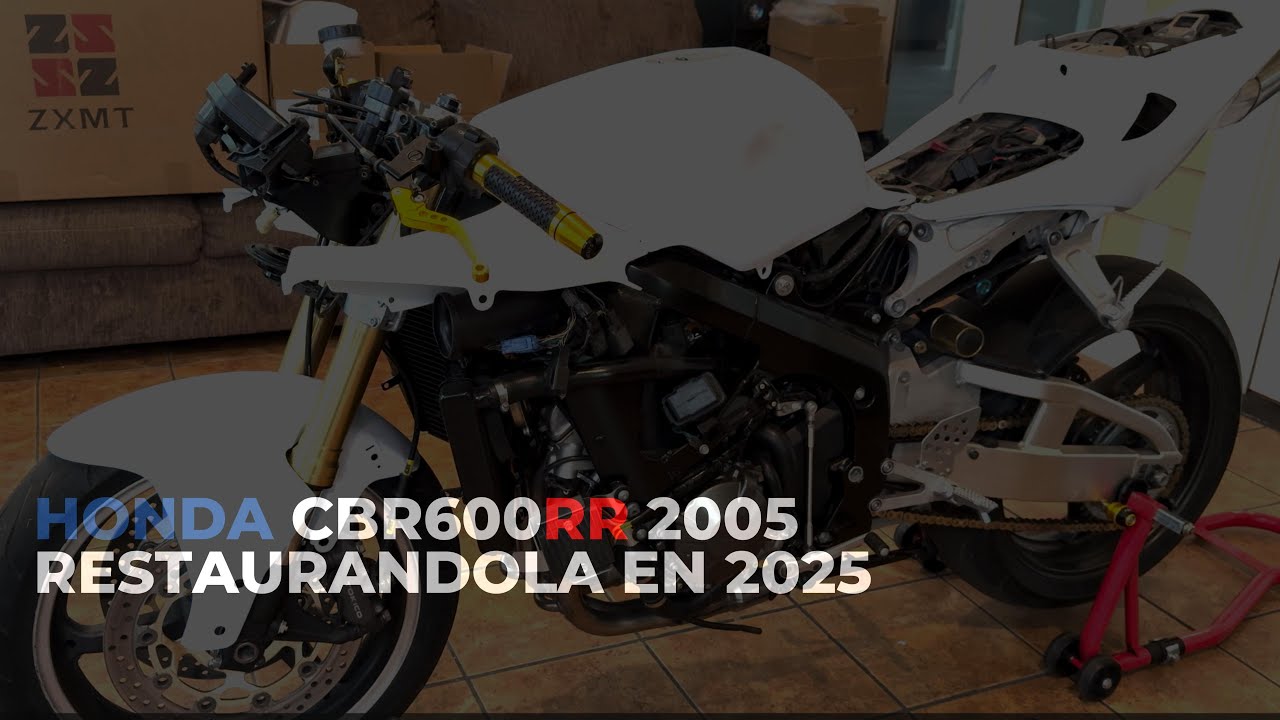 RESTAURANDO HONDA CBR  2005 QUE ESTABA DESTROZADA #honda #cbr600rr #motos #restauracion