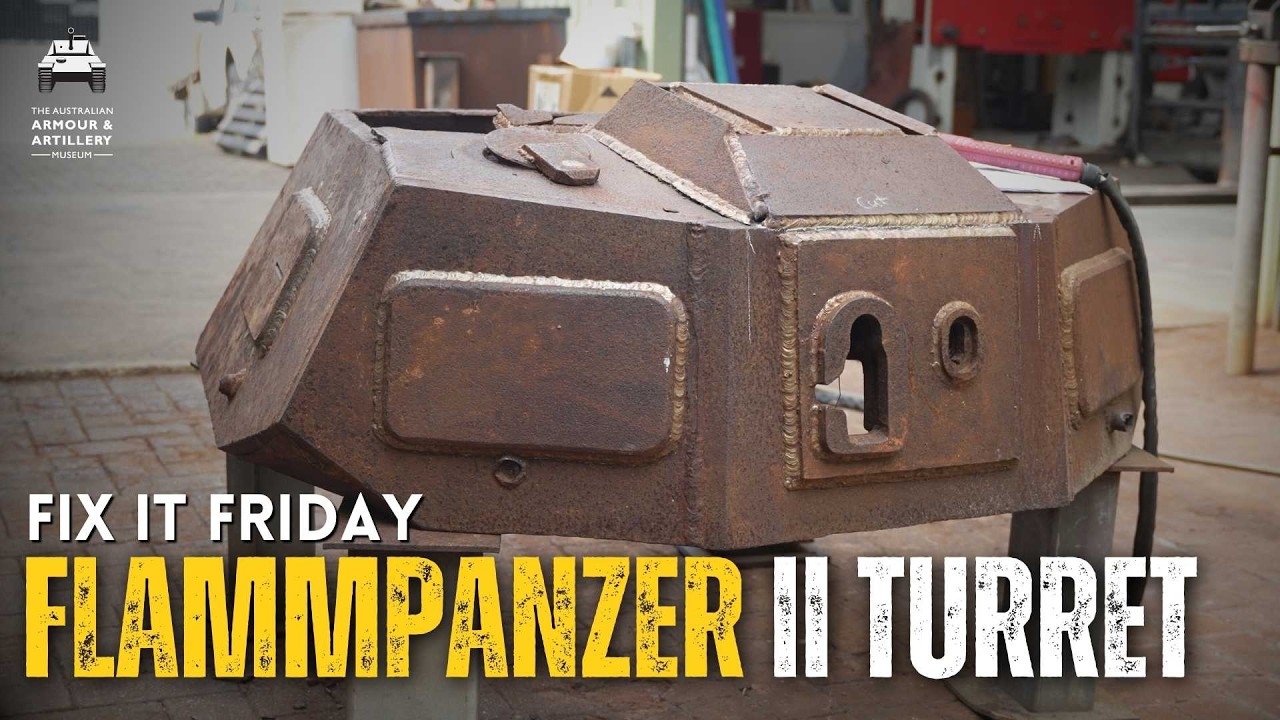 Fixin' up a Flammpanzer II Flamingo turret!