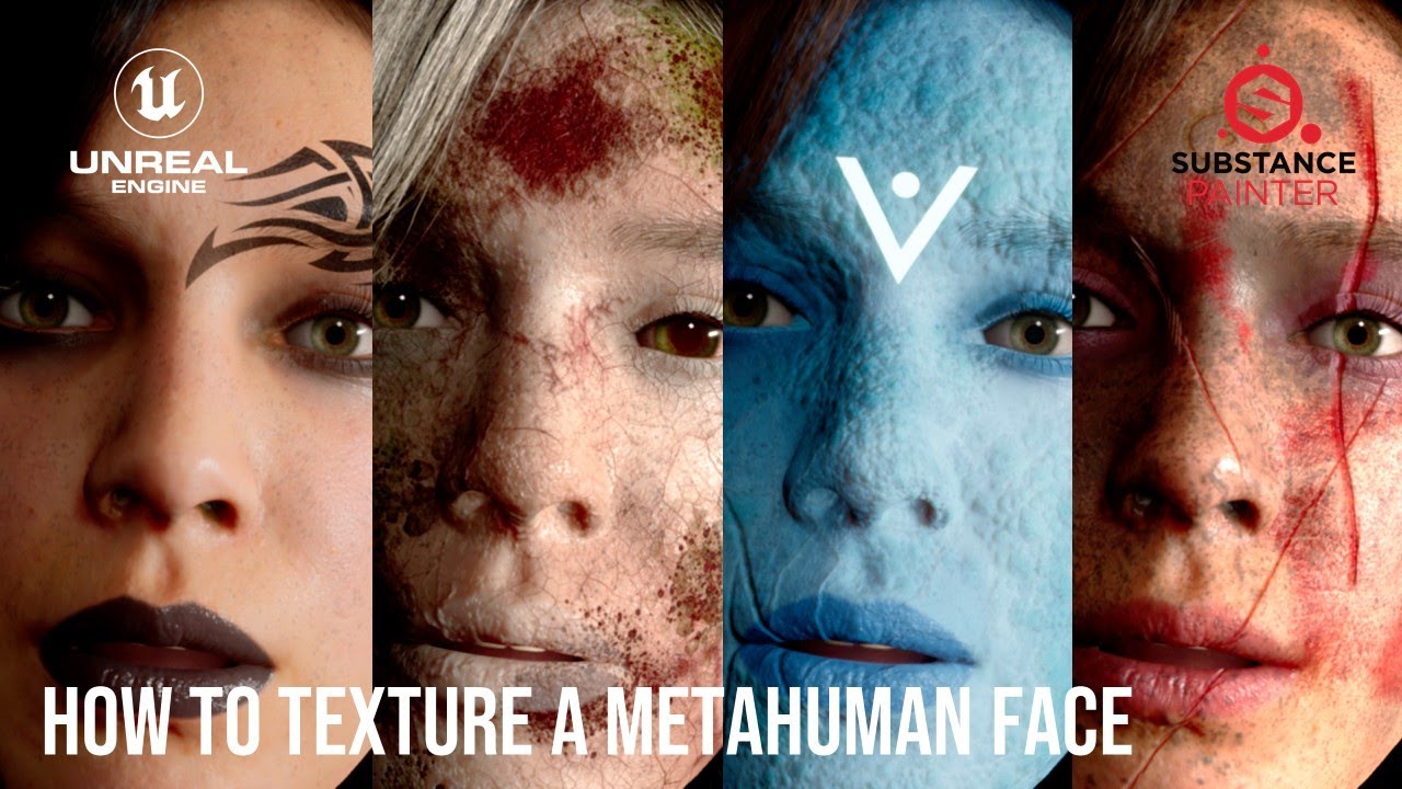 How to texture a Metahuman head in Substance Painter