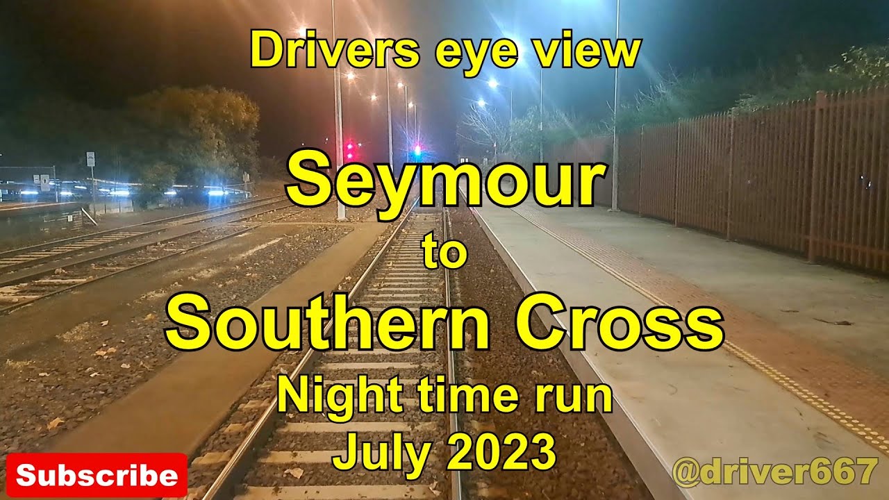 Drivers eye view, Seymour to Southern Cross at Night.