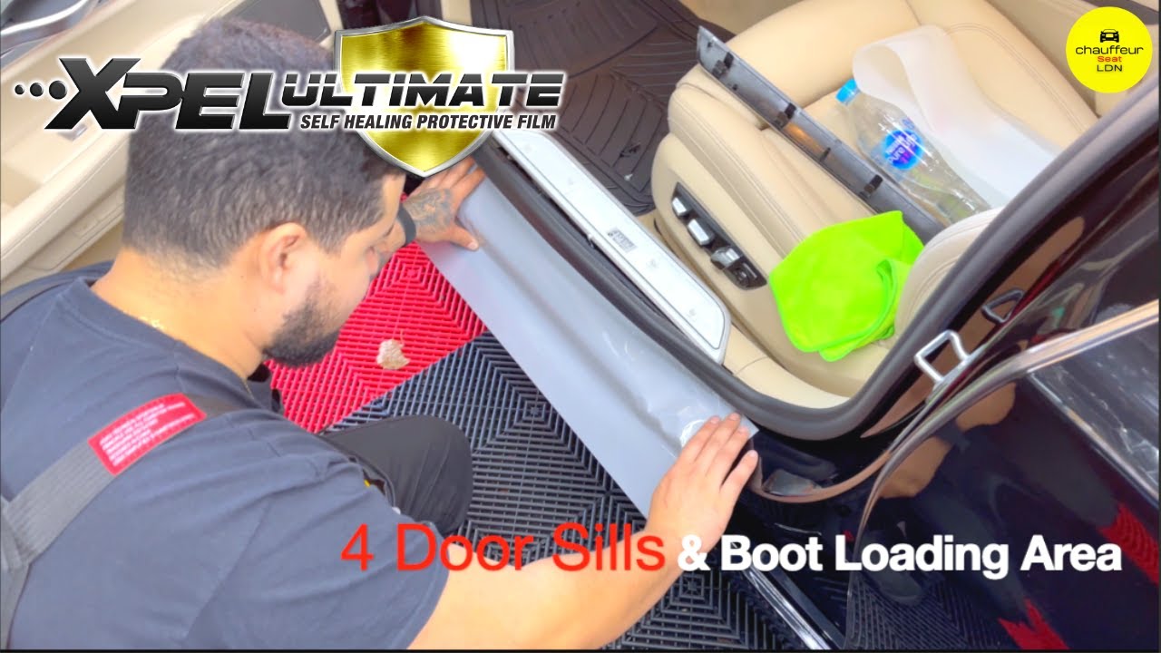 XPEL Paint Protection Film On Door Sill | BMW 740LI 2022
