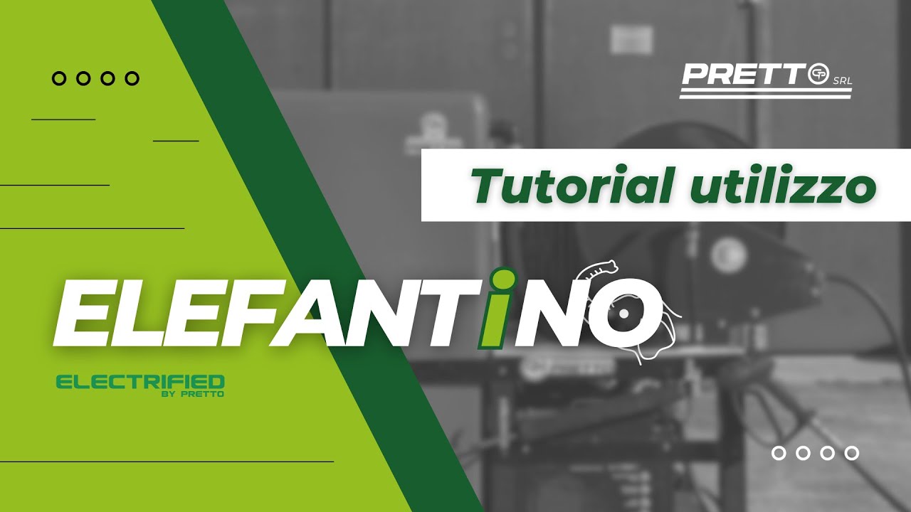 Tutorial video utilizzo Elefantino, il gruppo autonomo di lavaggio ad alimentazione elettrica.