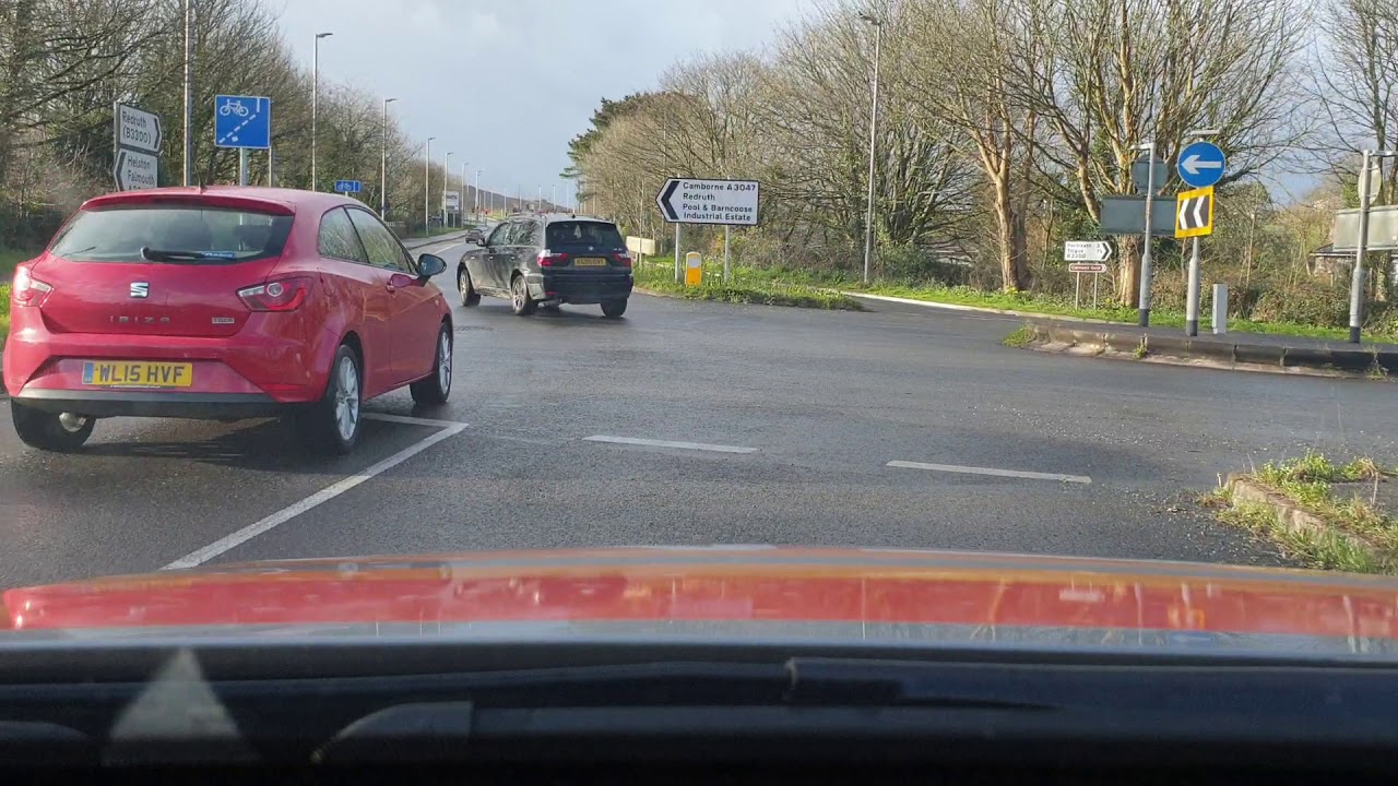 Avers roundabout from falmouth to redruth, exit 3