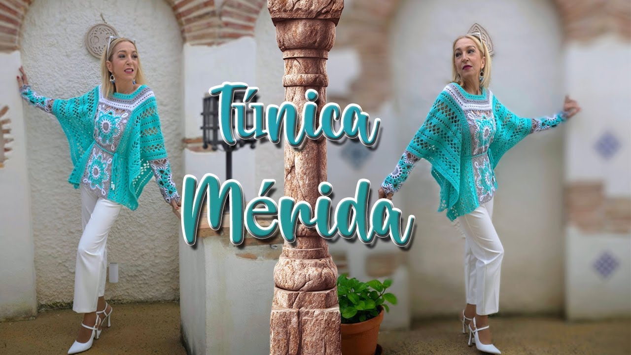 ¡CON EL GRANNY DE MODA! APRENDE A TEJER A CROCHET UNA TÚNICA BOHO-CHIC DE ENTRETIEMPO. TÚNICA MÉRIDA
