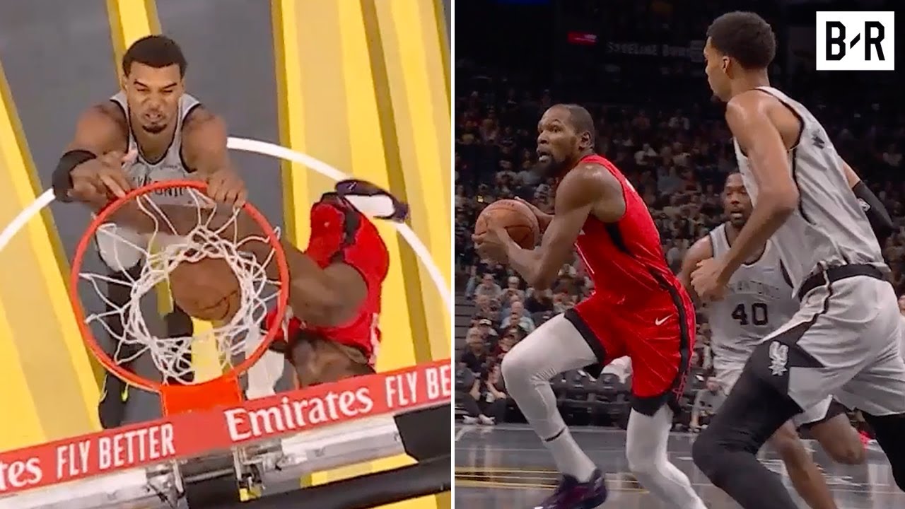 Victor Wembanyama Dunks on Kevin Durant, Then KD Crosses Over Wemby