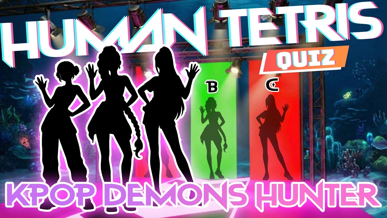 HUMAN TETRIS | Quiz Mode🎵 | K-Pop Demon Hunter Interactive Warm-Up