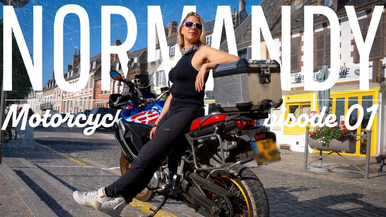 Northern France - Normandy - Motorcycle Camping Trip Pt1 - Coastline & Fecamp